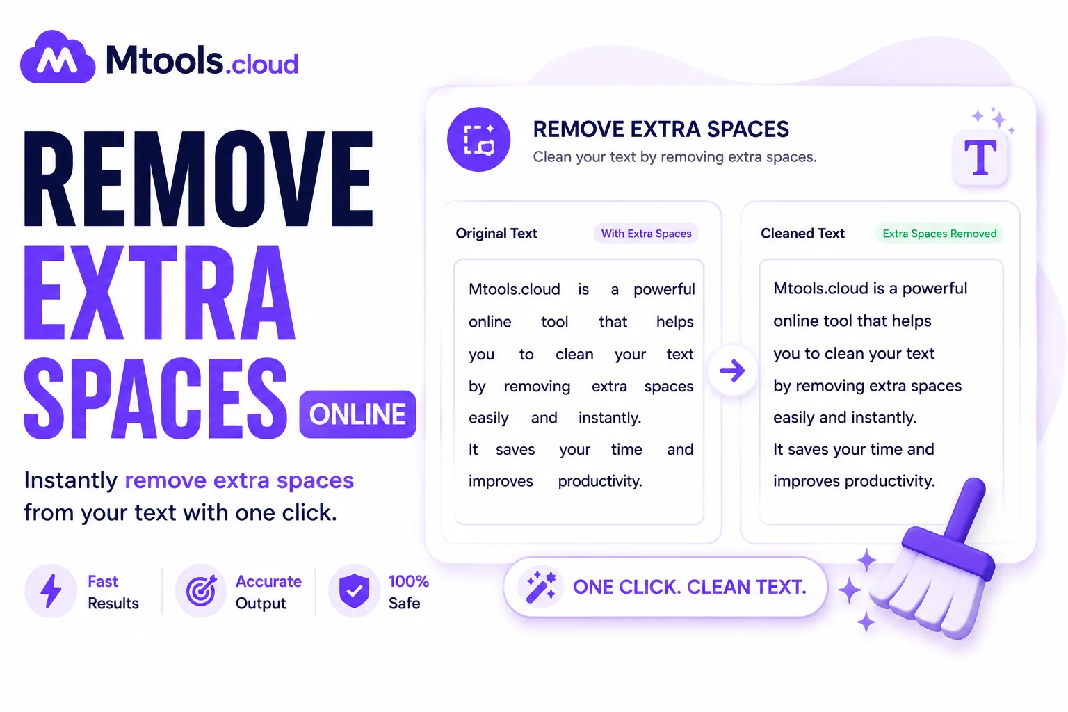 Remove Extra Spaces Tool Visual